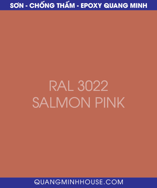 Mã Màu RAL 3022 Salmon Pink | Quang Minh Bình Dương