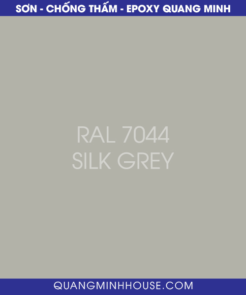 Mã màu RAL 7044 Silk grey
