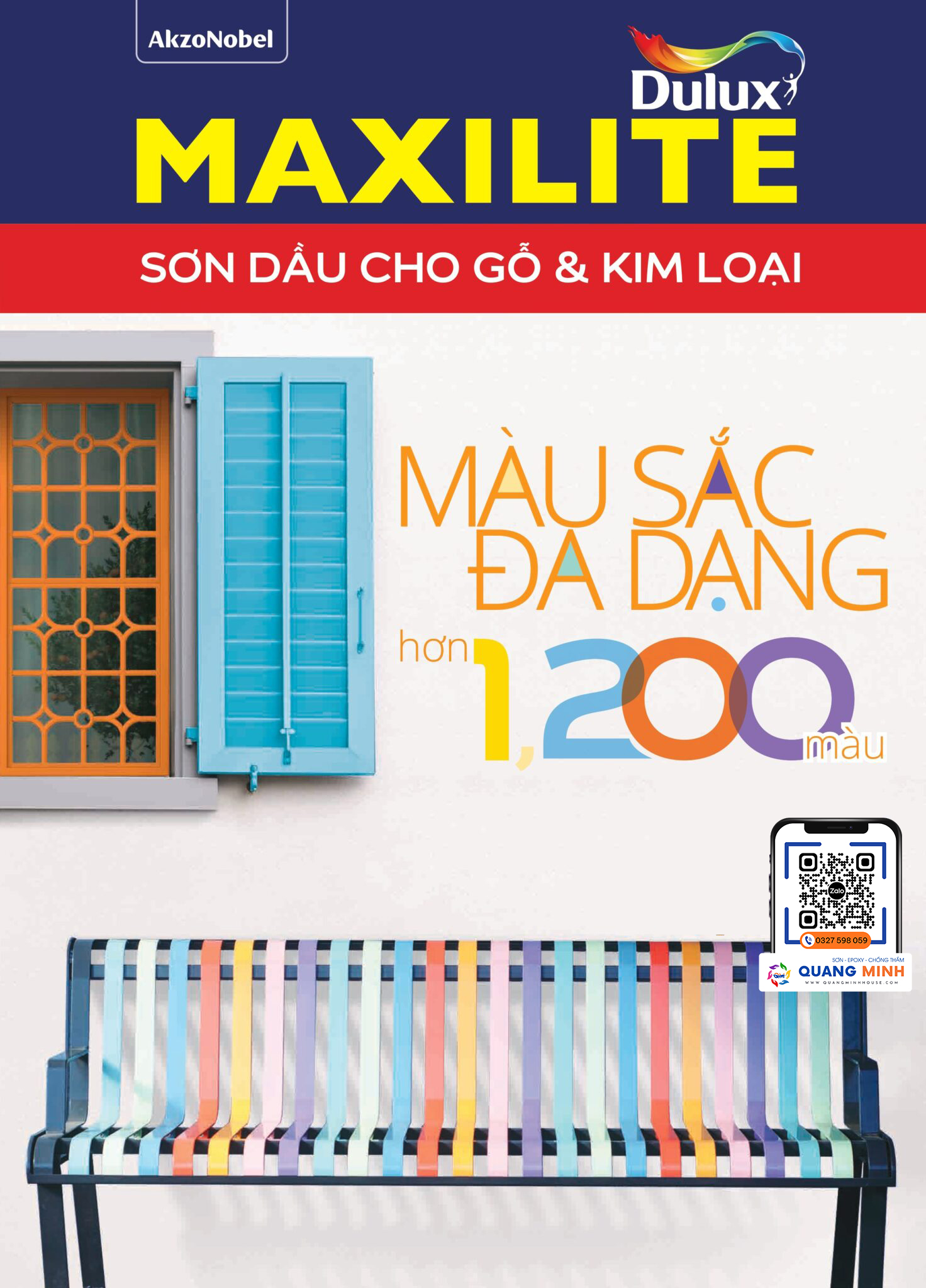 Bảng Màu Sơn Dầu Maxilite Mới Từ Dulux